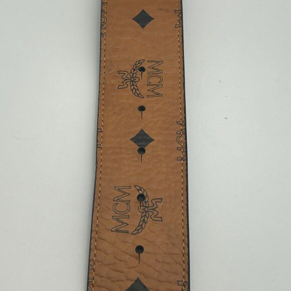 MCM Brown Canvas Belt 10321604 #MXB6V103CO001 - Picture 6 of 8